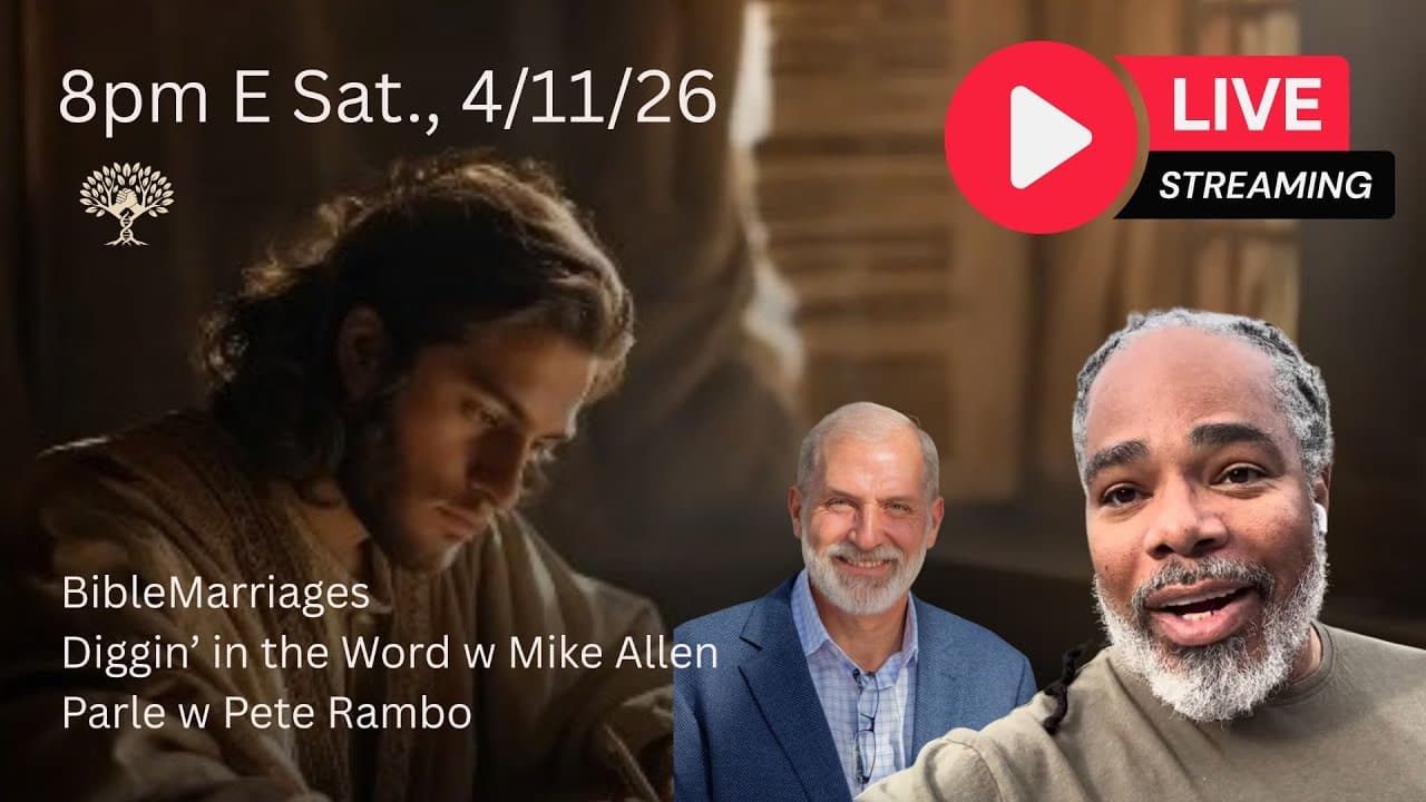 Live with Pete Rambo – Diggin’ in the Word